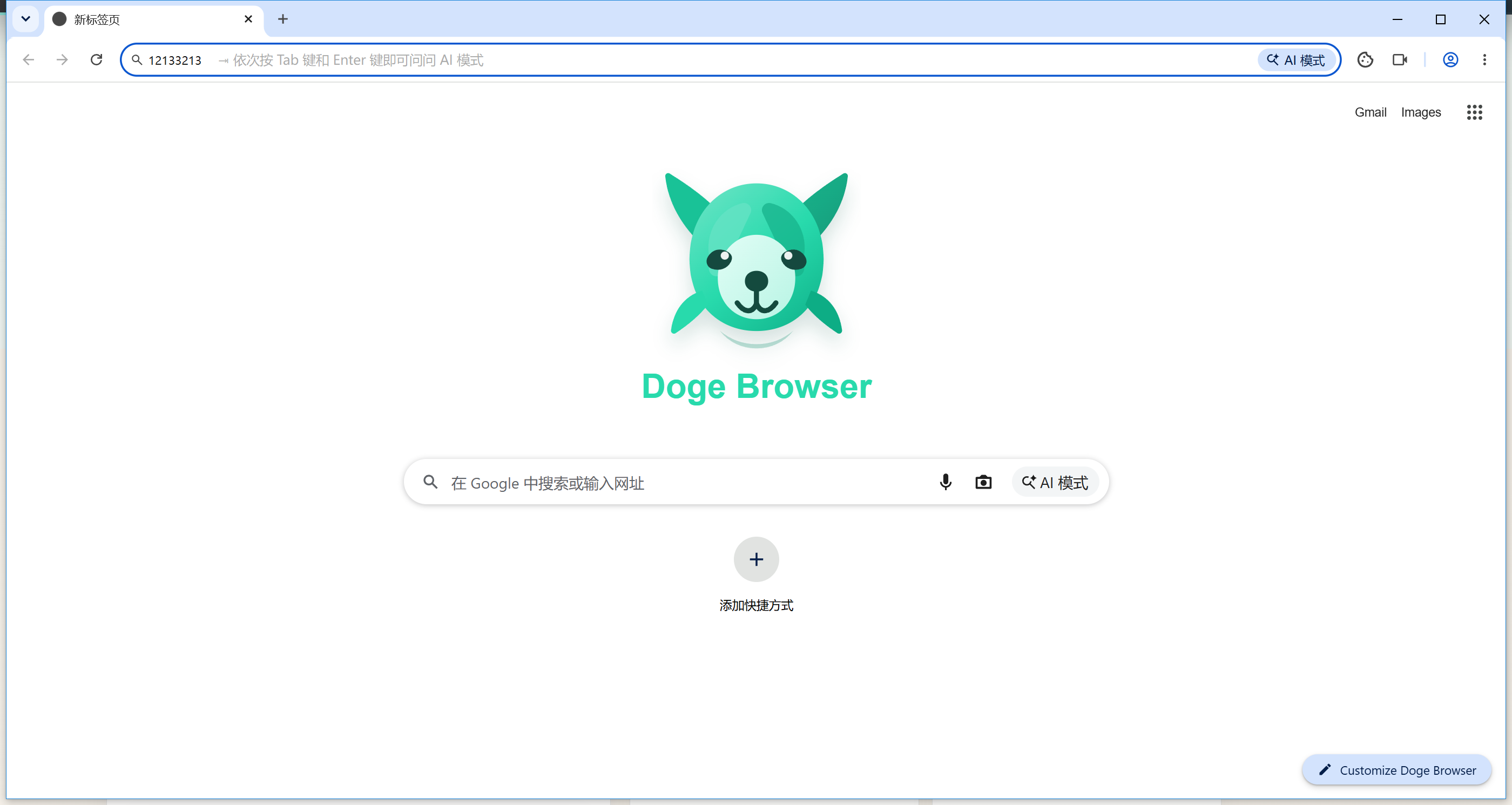 安全隔离Doge浏览器界面截图